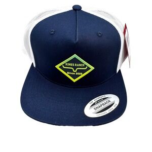 Kimes Ranch Diamond Dogs Trucker Hat Cap Snapback Men's Blue Cowboy Western NEW